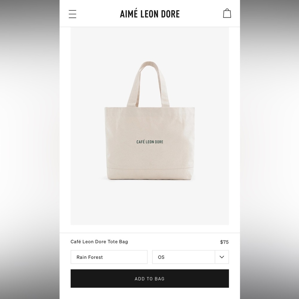 Cafe Leon Dore Tote Bag